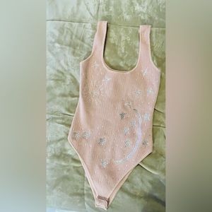 Forever 21 Women's Pink bodysuit